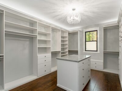 armoires vs. custom closets.